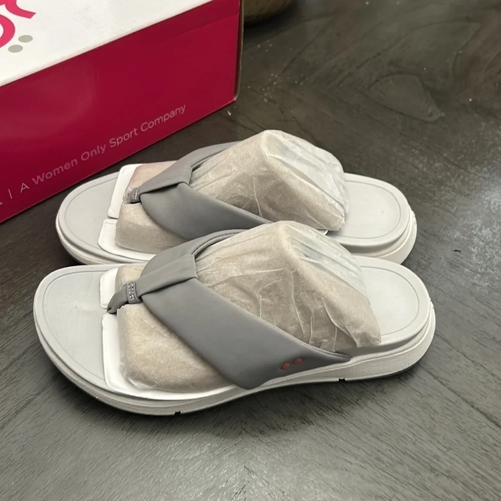 Ryka Soft Toe Dual-Density Thong Sandals Timid (WIDE)